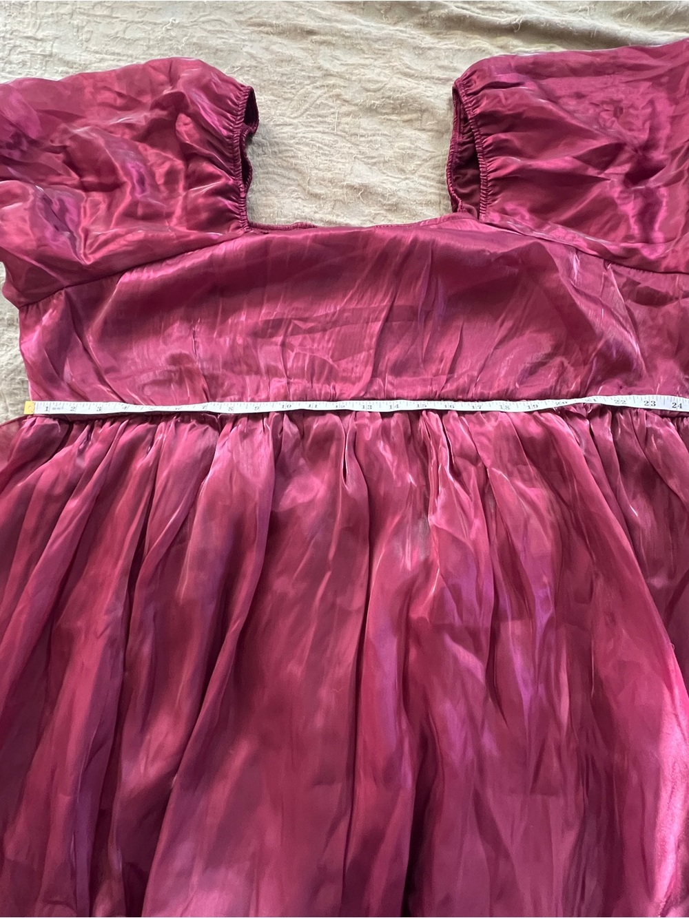 One Loved Babe Ren Faire Fairy Medieval Coquette Puff Sleeved Dress Size 4XL - Picture 4 of 10